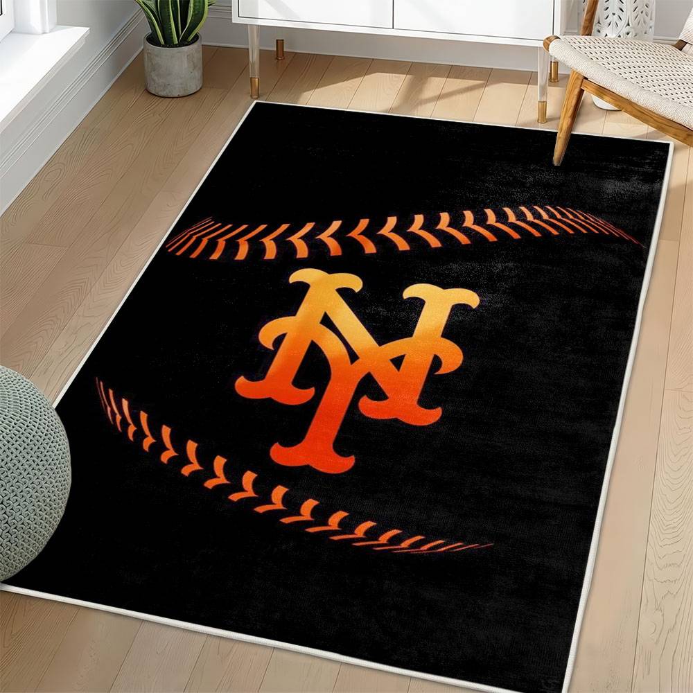 MLB New York Mets Area Rug Non-Slip Baseball Carpet Home Decor Gift Idea For Fans NYM112