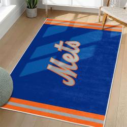 MLB New York Mets Area Rug Non-Slip Baseball Carpet Home Decor Gift Idea For Fans NYM116