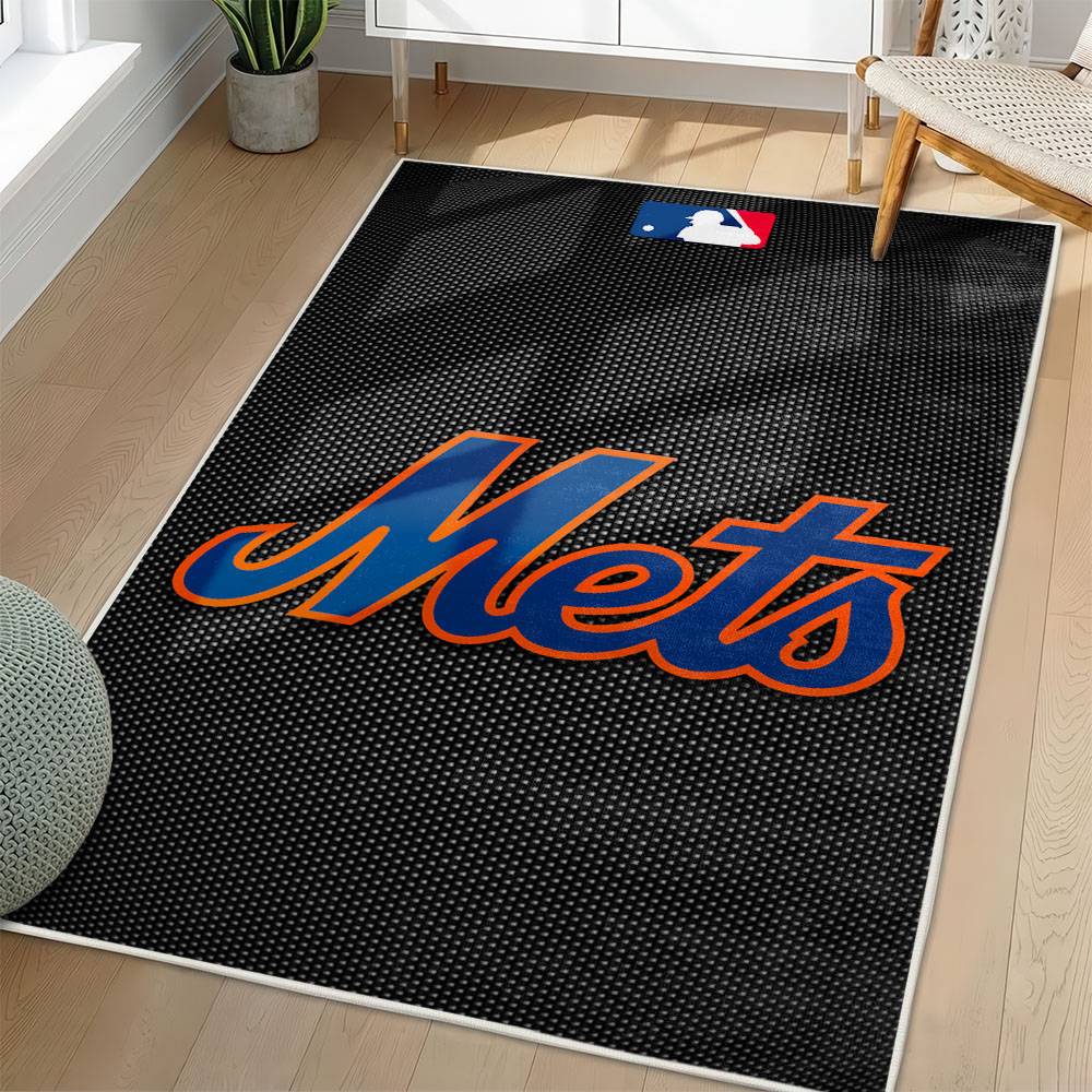 MLB New York Mets Area Rug Non-Slip Baseball Carpet Home Decor Gift Idea For Fans NYM120
