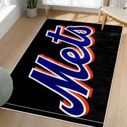 MLB New York Mets Area Rug Non-Slip Baseball Carpet Home Decor Gift Idea For Fans NYM126