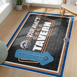 MLB New York Mets Area Rug Non-Slip Baseball Carpet Home Decor Gift Idea For Fans NYM129