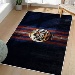MLB New York Mets Area Rug Non-Slip Baseball Carpet Home Decor Gift Idea For Fans NYM137