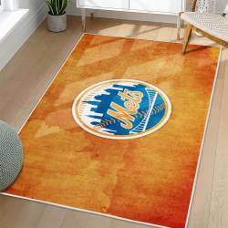 MLB New York Mets Area Rug Non-Slip Baseball Carpet Home Decor Gift Idea For Fans NYM139
