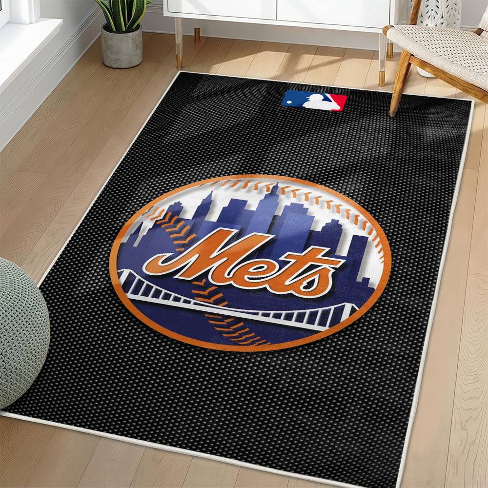 MLB New York Mets Area Rug Non-Slip Baseball Carpet Home Decor Gift Idea For Fans NYM141