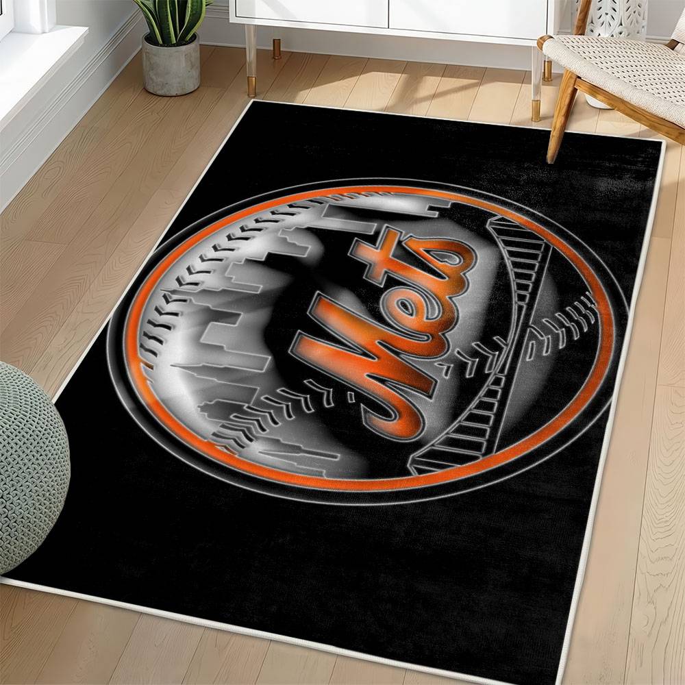 MLB New York Mets Area Rug Non-Slip Baseball Carpet Home Decor Gift Idea For Fans NYM146