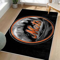 MLB New York Mets Area Rug Non-Slip Baseball Carpet Home Decor Gift Idea For Fans NYM146