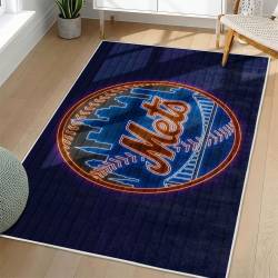 MLB New York Mets Area Rug Non-Slip Baseball Carpet Home Decor Gift Idea For Fans NYM155