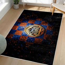 MLB New York Mets Area Rug Non-Slip Baseball Carpet Home Decor Gift Idea For Fans NYM158