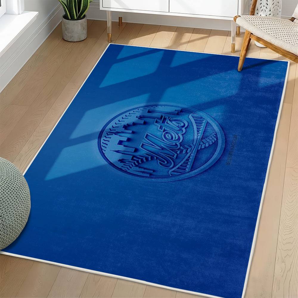 MLB New York Mets Area Rug Non-Slip Baseball Carpet Home Decor Gift Idea For Fans NYM170