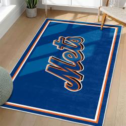 MLB New York Mets Area Rug Non-Slip Baseball Carpet Home Decor Gift Idea For Fans NYM171
