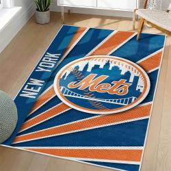 MLB New York Mets Area Rug Non-Slip Baseball Carpet Home Decor Gift Idea For Fans NYM177