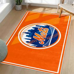 MLB New York Mets Area Rug Non-Slip Baseball Carpet Home Decor Gift Idea For Fans NYM18