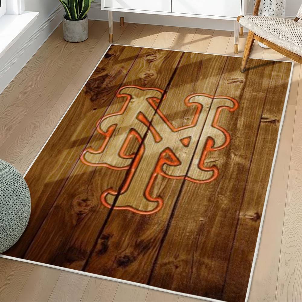 MLB New York Mets Area Rug Non-Slip Baseball Carpet Home Decor Gift Idea For Fans NYM183