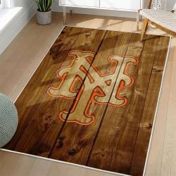 MLB New York Mets Area Rug Non-Slip Baseball Carpet Home Decor Gift Idea For Fans NYM183