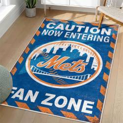 MLB New York Mets Area Rug Non-Slip Baseball Carpet Home Decor Gift Idea For Fans NYM189