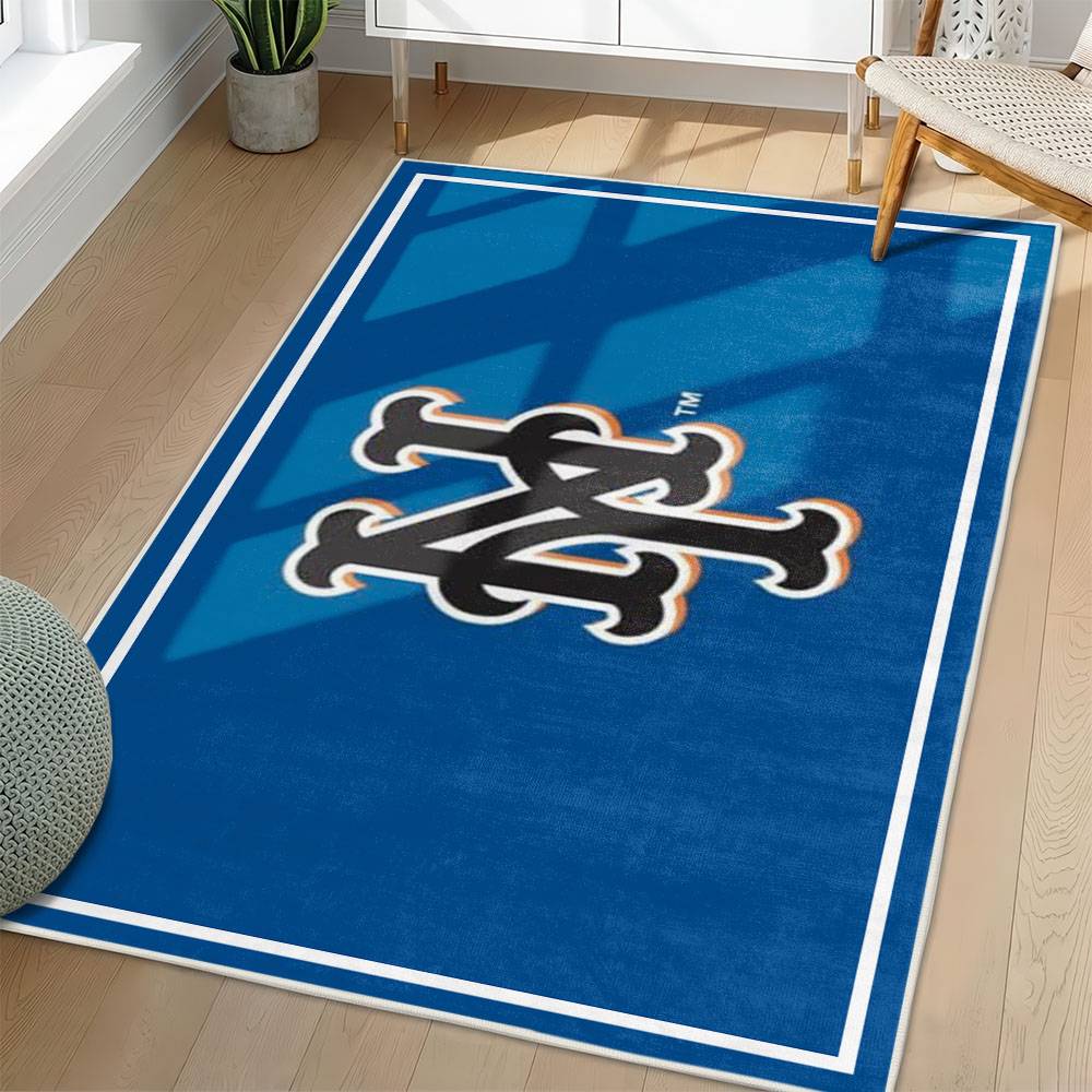 MLB New York Mets Area Rug Non-Slip Baseball Carpet Home Decor Gift Idea For Fans NYM193