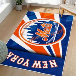 MLB New York Mets Area Rug Non-Slip Baseball Carpet Home Decor Gift Idea For Fans NYM197