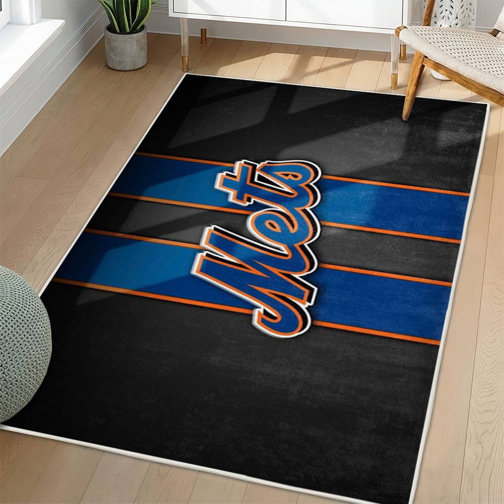 MLB New York Mets Area Rug Non-Slip Baseball Carpet Home Decor Gift Idea For Fans NYM198