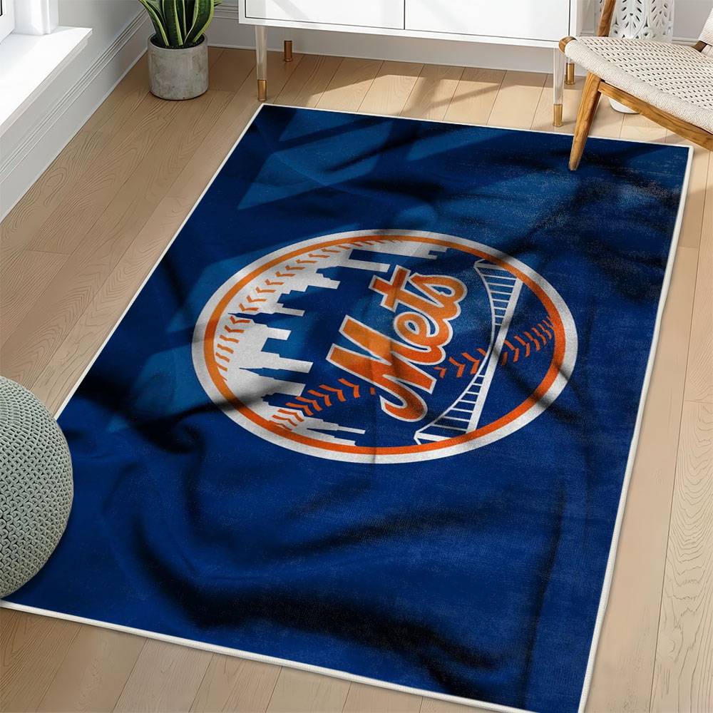 MLB New York Mets Area Rug Non-Slip Baseball Carpet Home Decor Gift Idea For Fans NYM20