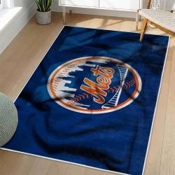 MLB New York Mets Area Rug Non-Slip Baseball Carpet Home Decor Gift Idea For Fans NYM20