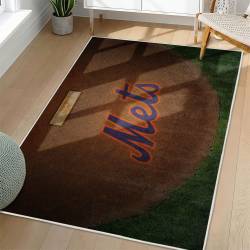 MLB New York Mets Area Rug Non-Slip Baseball Carpet Home Decor Gift Idea For Fans NYM217