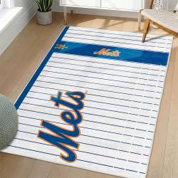 MLB New York Mets Area Rug Non-Slip Baseball Carpet Home Decor Gift Idea For Fans NYM225