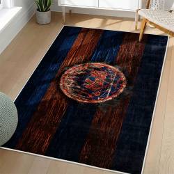 MLB New York Mets Area Rug Non-Slip Baseball Carpet Home Decor Gift Idea For Fans NYM239