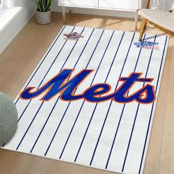 MLB New York Mets Area Rug Non-Slip Baseball Carpet Home Decor Gift Idea For Fans NYM28