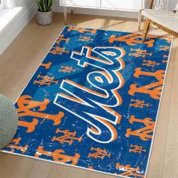 MLB New York Mets Area Rug Non-Slip Baseball Carpet Home Decor Gift Idea For Fans NYM29
