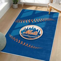 MLB New York Mets Area Rug Non-Slip Baseball Carpet Home Decor Gift Idea For Fans NYM31