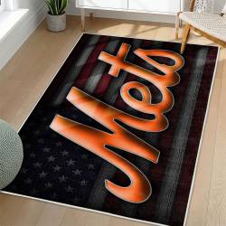 MLB New York Mets Area Rug Non-Slip Baseball Carpet Home Decor Gift Idea For Fans NYM38
