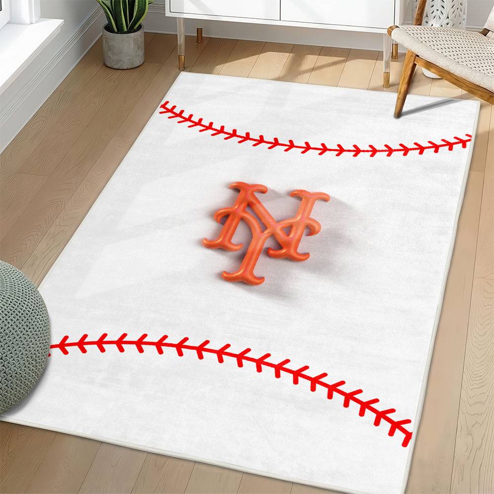 MLB New York Mets Area Rug Non-Slip Baseball Carpet Home Decor Gift Idea For Fans NYM43