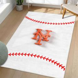 MLB New York Mets Area Rug Non-Slip Baseball Carpet Home Decor Gift Idea For Fans NYM43