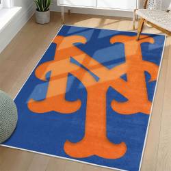 MLB New York Mets Area Rug Non-Slip Baseball Carpet Home Decor Gift Idea For Fans NYM45