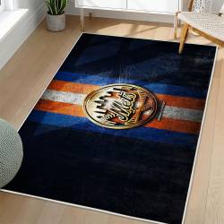 MLB New York Mets Area Rug Non-Slip Baseball Carpet Home Decor Gift Idea For Fans NYM46