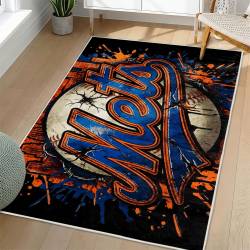 MLB New York Mets Area Rug Non-Slip Baseball Carpet Home Decor Gift Idea For Fans NYM52