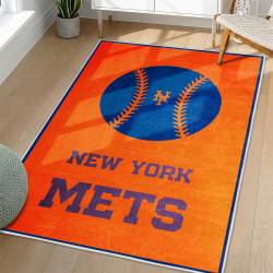 MLB New York Mets Area Rug Non-Slip Baseball Carpet Home Decor Gift Idea For Fans NYM54