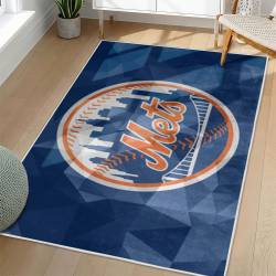 MLB New York Mets Area Rug Non-Slip Baseball Carpet Home Decor Gift Idea For Fans NYM55