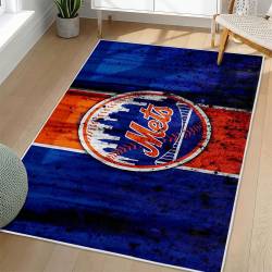 MLB New York Mets Area Rug Non-Slip Baseball Carpet Home Decor Gift Idea For Fans NYM61