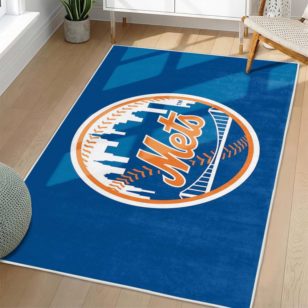 MLB New York Mets Area Rug Non-Slip Baseball Carpet Home Decor Gift Idea For Fans NYM62