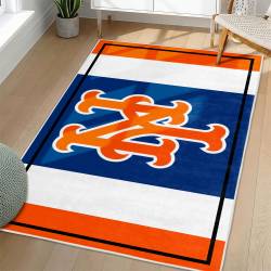 MLB New York Mets Area Rug Non-Slip Baseball Carpet Home Decor Gift Idea For Fans NYM7