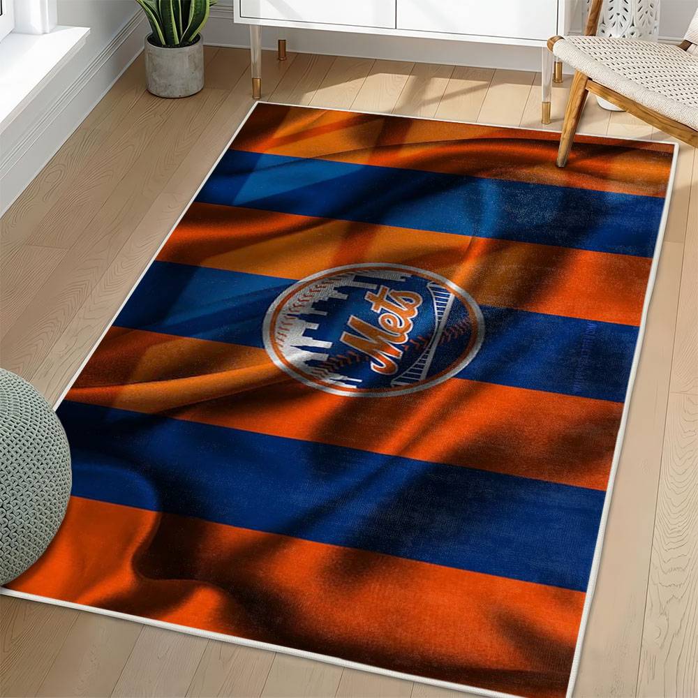 MLB New York Mets Area Rug Non-Slip Baseball Carpet Home Decor Gift Idea For Fans NYM71