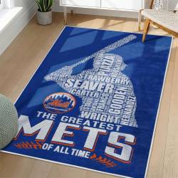 MLB New York Mets Area Rug Non-Slip Baseball Carpet Home Decor Gift Idea For Fans NYM72