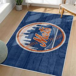 MLB New York Mets Area Rug Non-Slip Baseball Carpet Home Decor Gift Idea For Fans NYM75