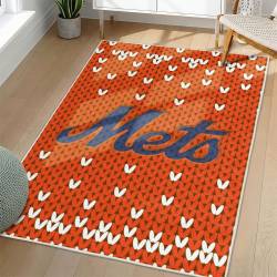 MLB New York Mets Area Rug Non-Slip Baseball Carpet Home Decor Gift Idea For Fans NYM82