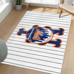 MLB New York Mets Area Rug Non-Slip Baseball Carpet Home Decor Gift Idea For Fans NYM83