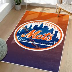 MLB New York Mets Area Rug Non-Slip Baseball Carpet Home Decor Gift Idea For Fans NYM85