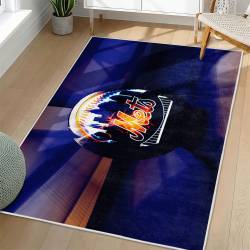MLB New York Mets Area Rug Non-Slip Baseball Carpet Home Decor Gift Idea For Fans NYM9