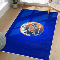 MLB New York Mets Area Rug Non-Slip Baseball Carpet Home Decor Gift Idea For Fans NYM94