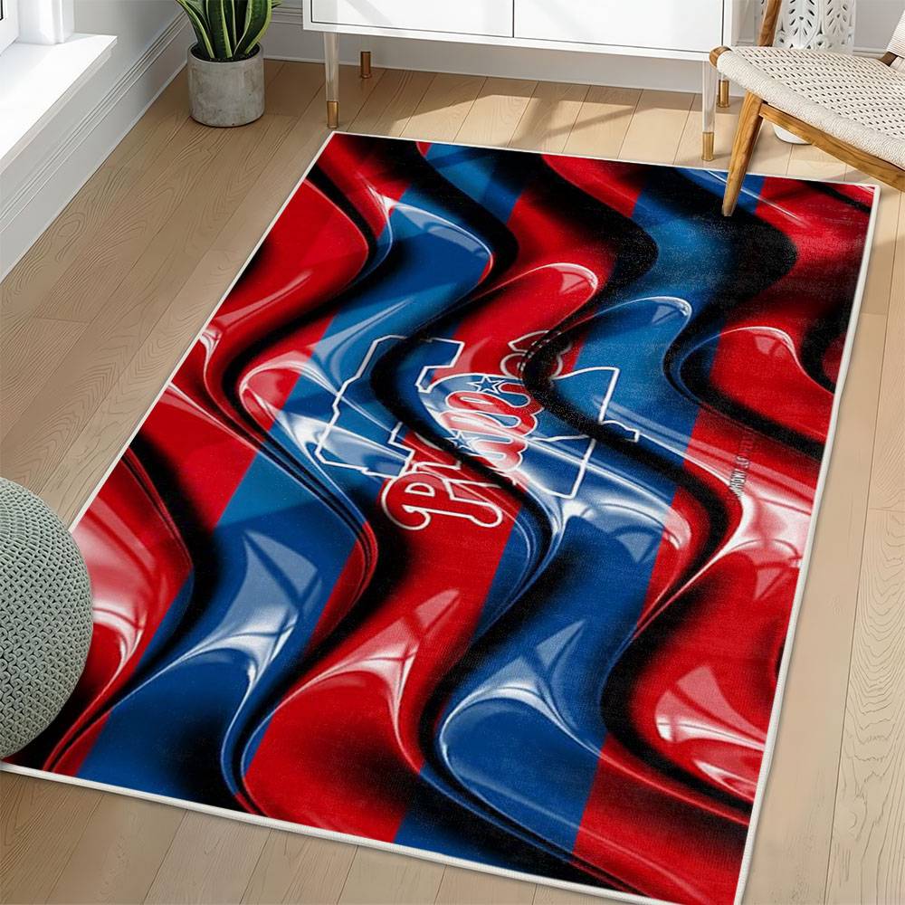 MLB Philadelphia Phillies Area Rug Non-Slip Baseball Carpet Home Decor Gift Idea For Fans PP10
